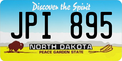 ND license plate JPI895