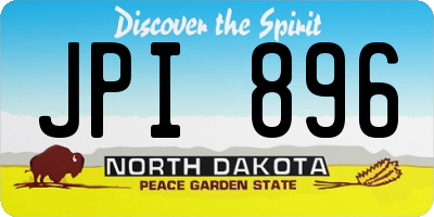 ND license plate JPI896