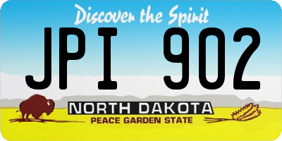 ND license plate JPI902