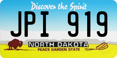 ND license plate JPI919