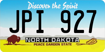 ND license plate JPI927