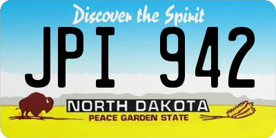 ND license plate JPI942