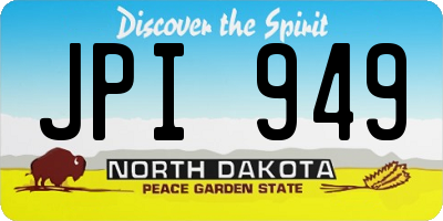 ND license plate JPI949
