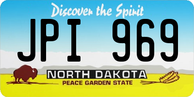 ND license plate JPI969