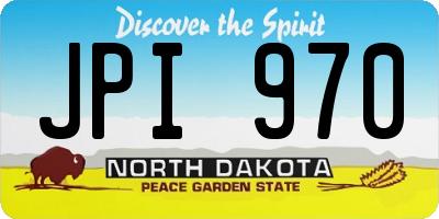 ND license plate JPI970