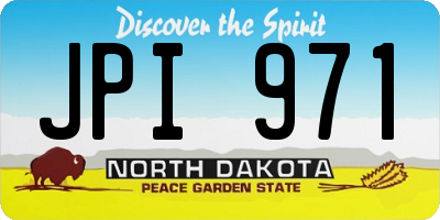 ND license plate JPI971