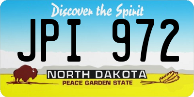 ND license plate JPI972