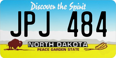ND license plate JPJ484