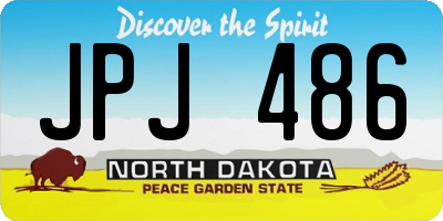 ND license plate JPJ486