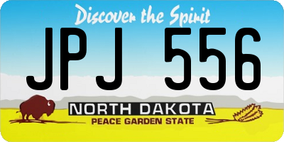 ND license plate JPJ556