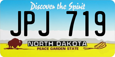 ND license plate JPJ719