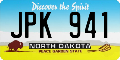 ND license plate JPK941