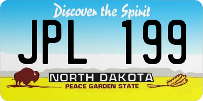 ND license plate JPL199