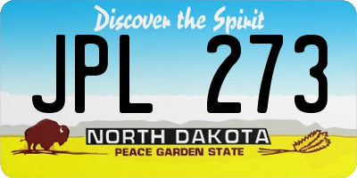 ND license plate JPL273
