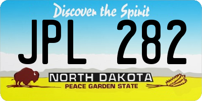 ND license plate JPL282