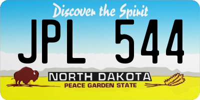 ND license plate JPL544