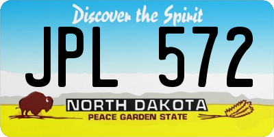 ND license plate JPL572