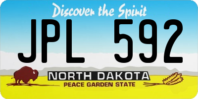 ND license plate JPL592