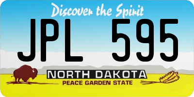 ND license plate JPL595
