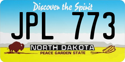 ND license plate JPL773