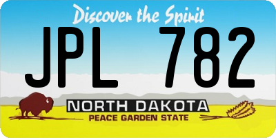 ND license plate JPL782