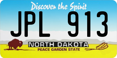 ND license plate JPL913
