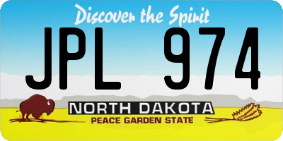 ND license plate JPL974