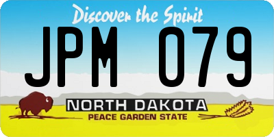 ND license plate JPM079