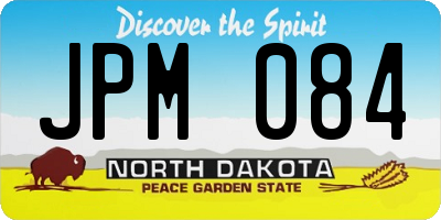 ND license plate JPM084