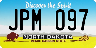 ND license plate JPM097