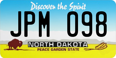 ND license plate JPM098