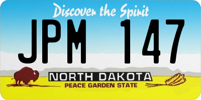 ND license plate JPM147