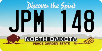 ND license plate JPM148