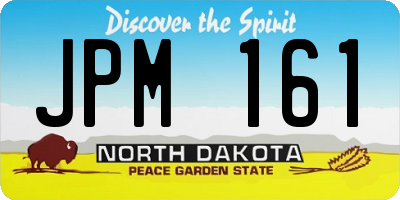 ND license plate JPM161