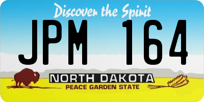 ND license plate JPM164