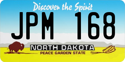ND license plate JPM168