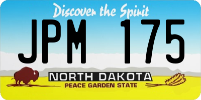 ND license plate JPM175