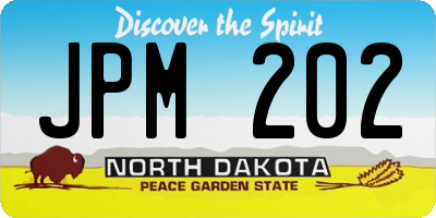 ND license plate JPM202