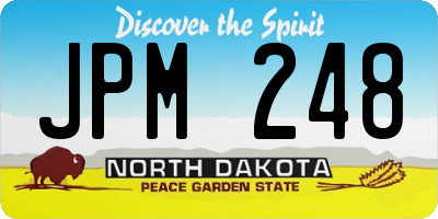 ND license plate JPM248