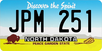 ND license plate JPM251