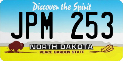 ND license plate JPM253