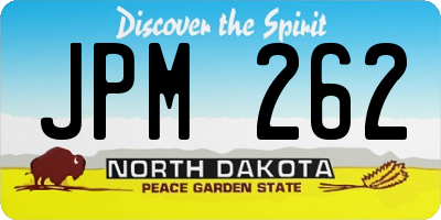 ND license plate JPM262