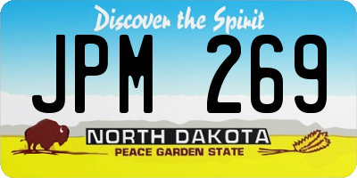 ND license plate JPM269