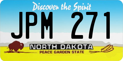ND license plate JPM271