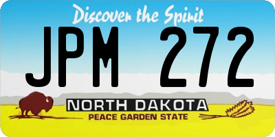 ND license plate JPM272