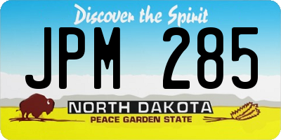 ND license plate JPM285