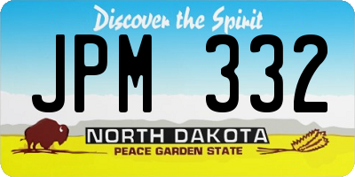 ND license plate JPM332