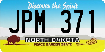 ND license plate JPM371
