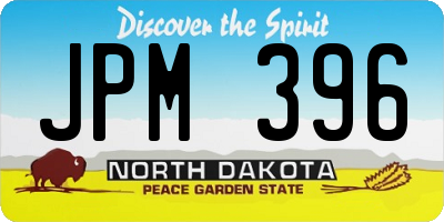 ND license plate JPM396