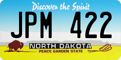 ND license plate JPM422